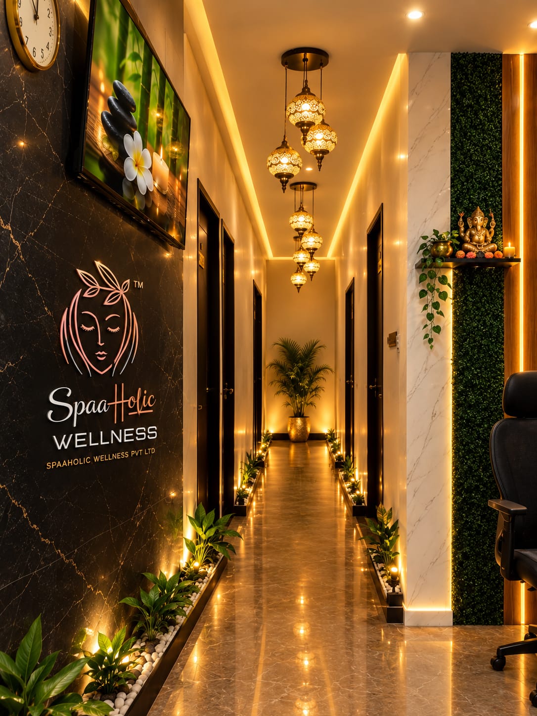 SPAAHOLIC WELLNESS guest amenities